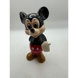Vintage Ceramic Mickey Mouse Figurine Disney Collectible Decor